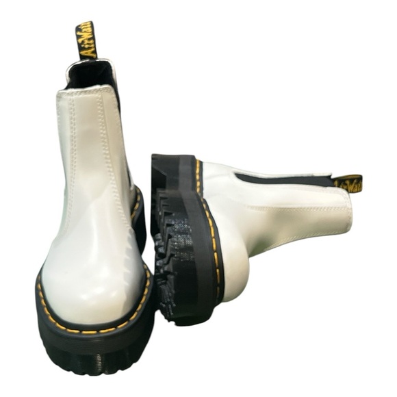 Dr. Martens White Air Wair with Soles Bouncing White Leather Boots Size 5W/4M. - Picture 5 of 8